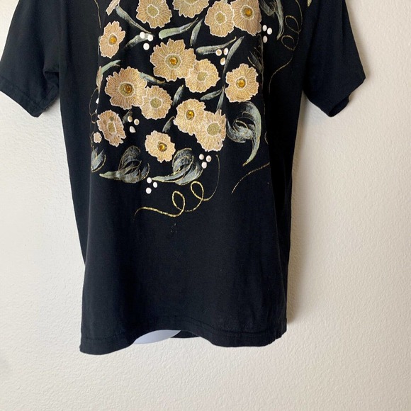 Vintage MODA BAZAAR CALIFORNIA Womens T Shirt Top Blouse One Size Art to Wear - Picture 3 of 8